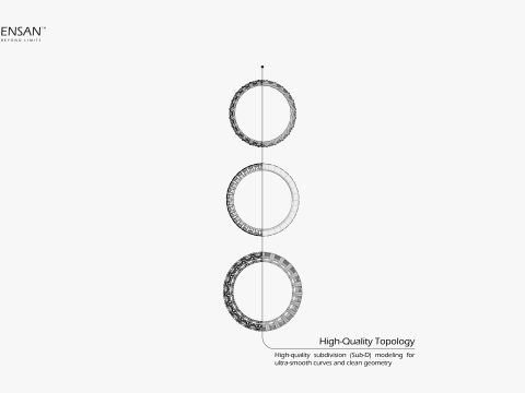 Eternity Rings Collection Pack 3D Baskı Modeli