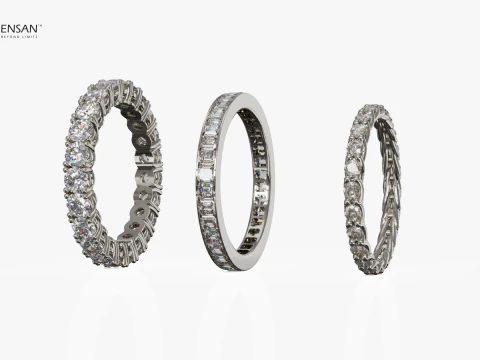 Eternity Rings Collection Pack 3D Print Model