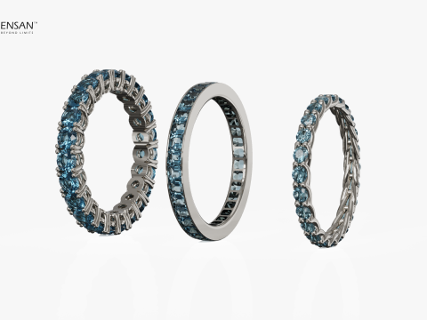 Eternity Rings Collection Pack 3D Baskı Modeli
