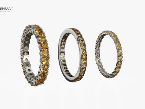 Eternity Rings Collection Pack 3D Baskı Modeli