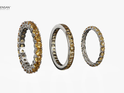 Eternity Rings Collection Pack 3D Print Model