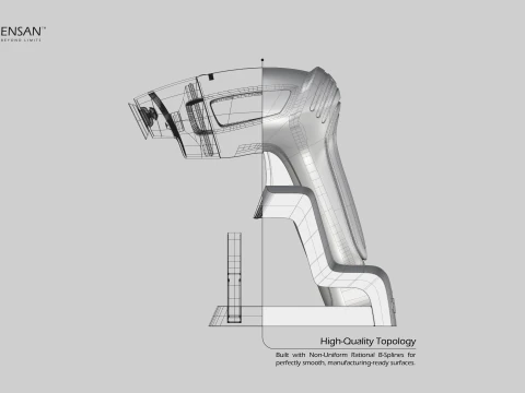 Cuisinart Pistol Food Vacuum Sealer 3D Model