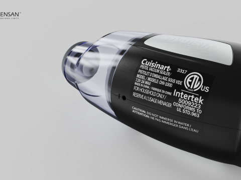 Cuisinart Pistol Food Vacuum Sealer 3D Model