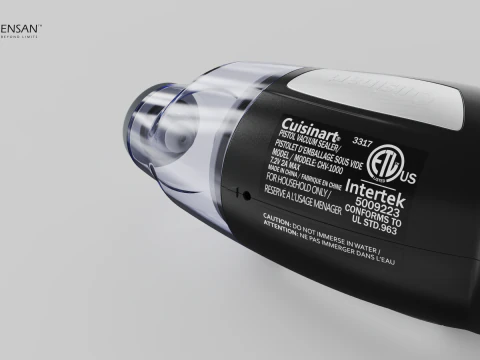 Cuisinart Pistol Food Vacuum Sealer 3D Model