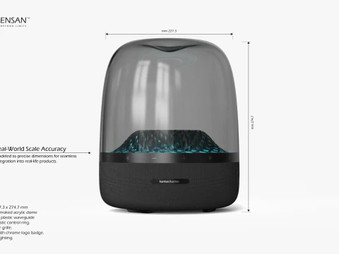 Aura Studio 4 Speaker - harman-kardon 3D Model