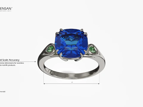 Harry Winston Style Ring 3D Print Model