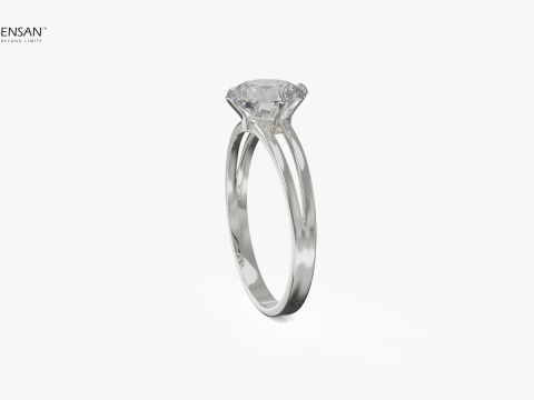 Solitaire Ring 3D 打印模型
