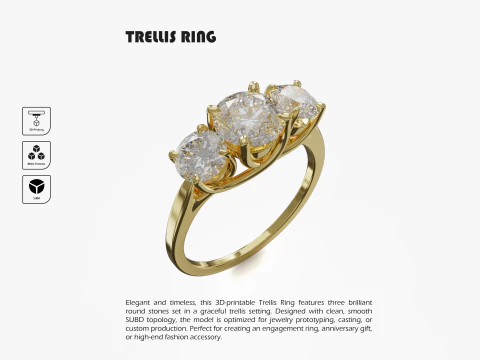 Kafes Halkası 3D Baskı Modeli