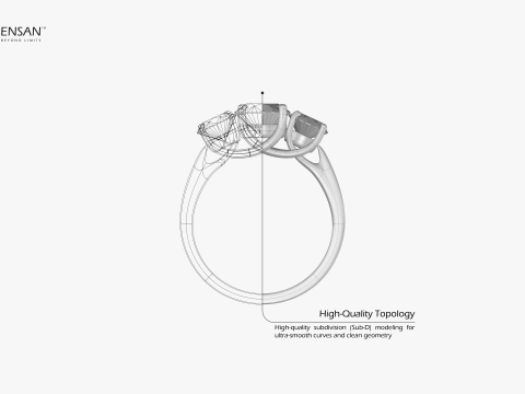 Trellis Ring 3D Print Model