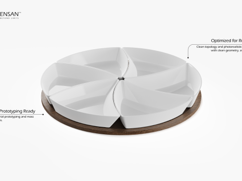 Wave Appetizer Set 3D printmodel