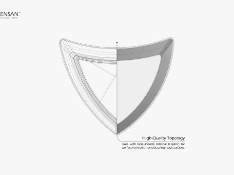 Conjunto de aperitivos Wave Modelo de Impressão 3D