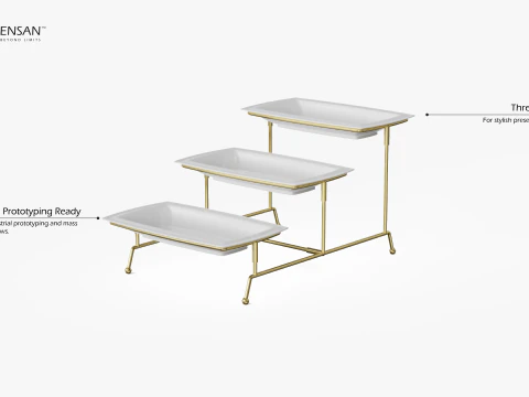Tiered Serving Stand 3D Print Model
