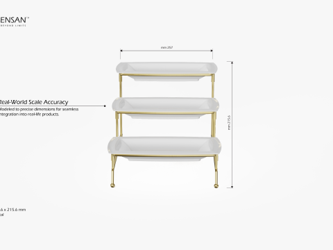 Tiered Serving Stand 3D Принт Модель