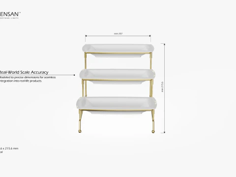 Tiered Serving Stand 3D Print Model