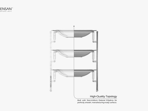 Tiered Serving Decorative Stand 3D Print Model