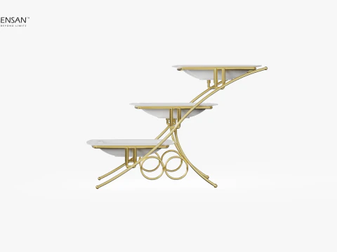 Tiered Serving Decorative Stand 3D Print Model
