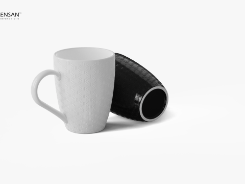 Decorated Porcelain Mug Collection 3D Model