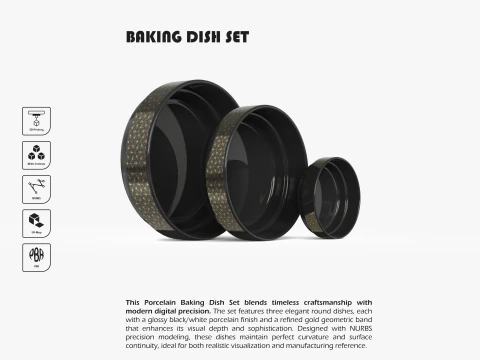 Набір форм для випічки 3D Принт Модель