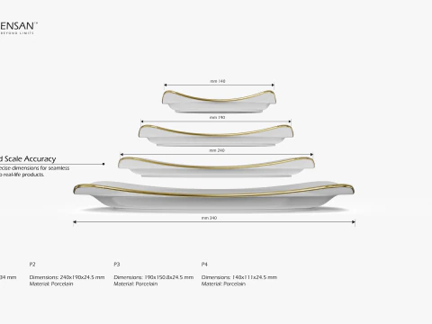 陶瓷餐具 3D 打印模型