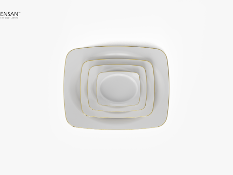 Porcelain Dinner Set 3D प्रिंट मॉडल