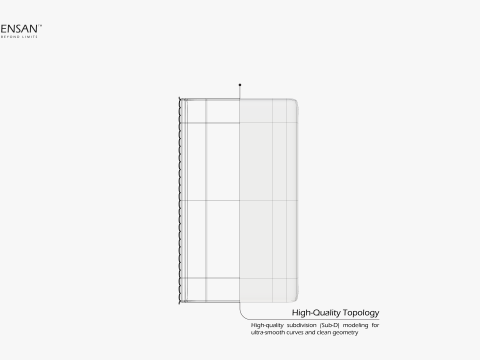 Kraft Hardcover Notebook Model 3D
