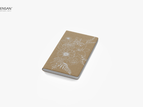 Kraft Hardcover Notebook Model 3D