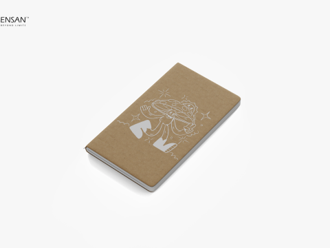 Kraft Hardcover Notebook Model 3D
