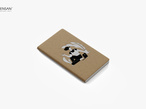 Kraft Hardcover Notebook Model 3D