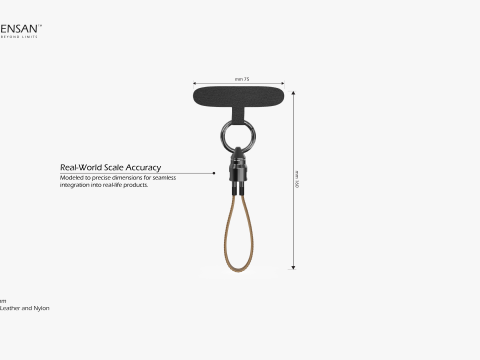 Charging Cord - Type-C Lanyard Cable 3D Модель