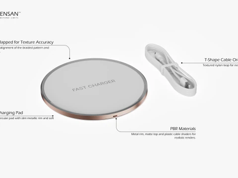 वायरलेस चार्जर 3D मॉडल