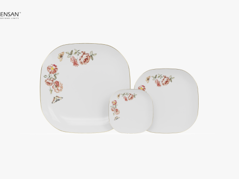 磁器ディナーセット 3Dプリントモデル