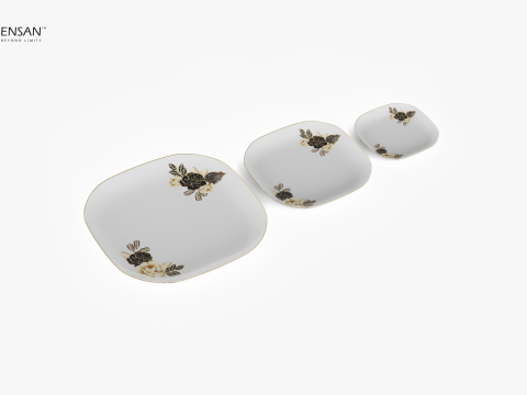 磁器ディナーセット 3Dプリントモデル