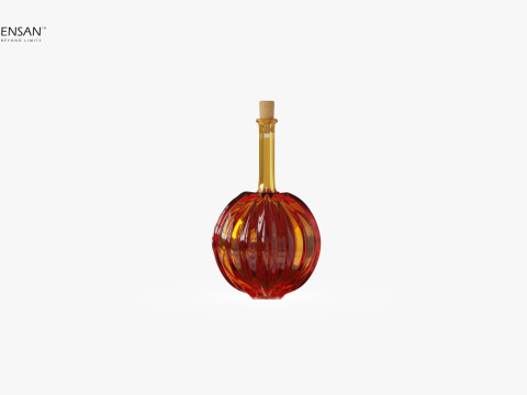 Halloween Pumpkin Bottle 3D Print Model