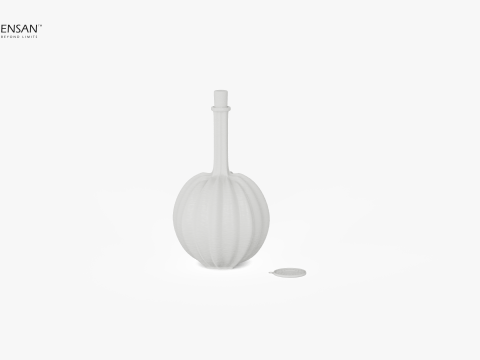 Halloween Pumpkin Bottle 3D Print Model