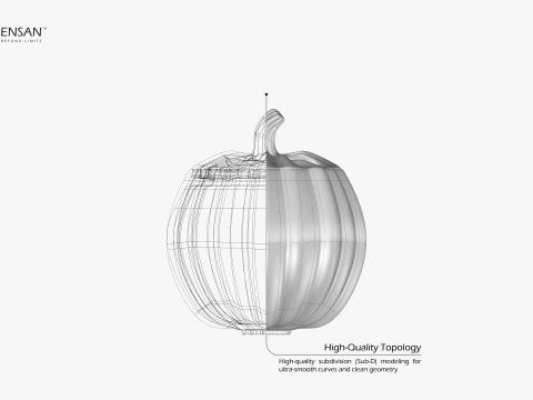 Halloween Pumpkin container 3D Print Model