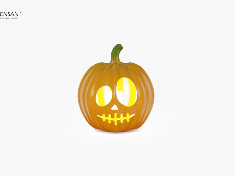 Halloween Pumpkin lamp 3D Print Model