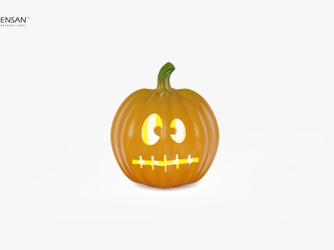 Halloween Pumpkin lamp 3D Print Model