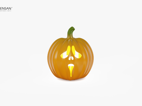 Halloween Pumpkin lamp 3D Print Model