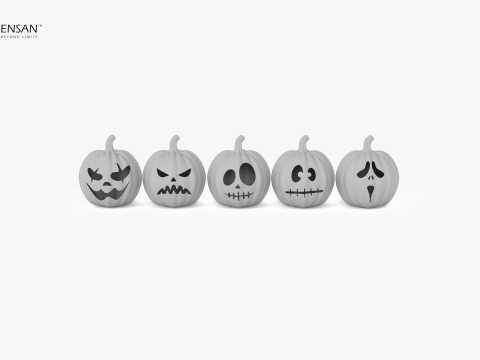 Halloween Pumpkin lamp 3D Print Model