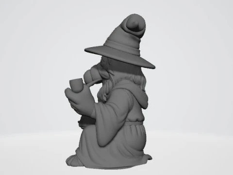 Статуя воина Ябьяба 3D Модель