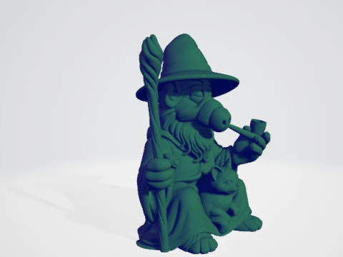 Yabyab Warrior Statue 3D Model