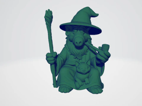 Yabyab Warrior Statue 3D Model