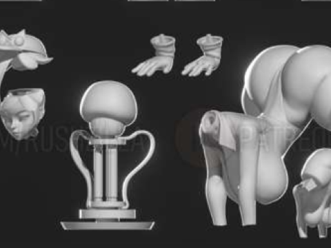 RUSHZILLA WOMAN 3D MODEL 3D Принт Модель