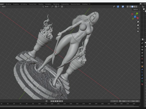 Moon - Talia 3D Model