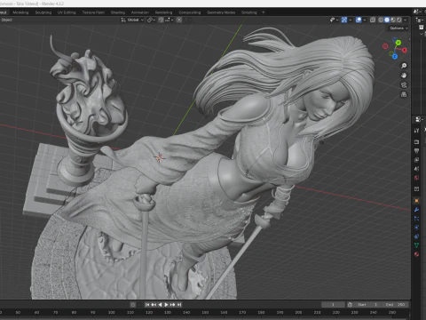Moon - Talia 3D Model
