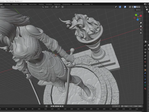 Moon - Talia 3D Model
