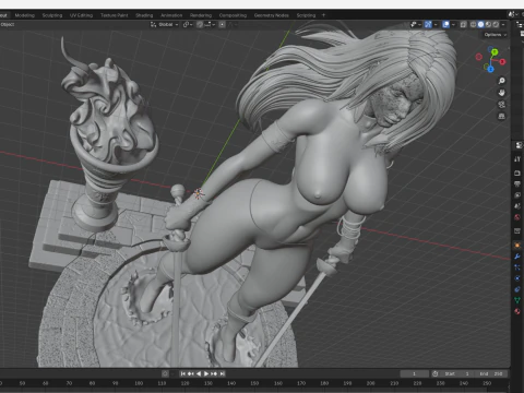 Moon - Talia 3D Model