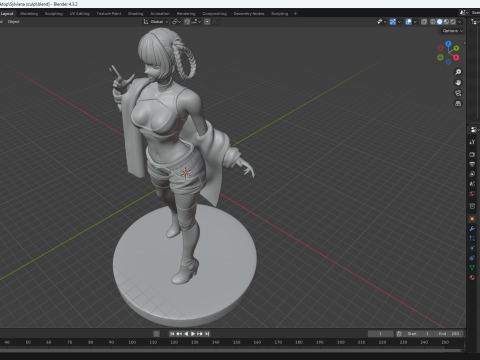 Sylviana sculpt 3D 打印模型