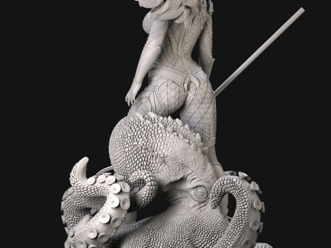 Queen Mera 3D Print Model