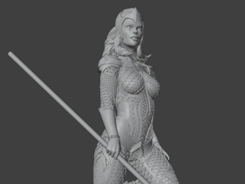 Queen Mera 3D Print Model